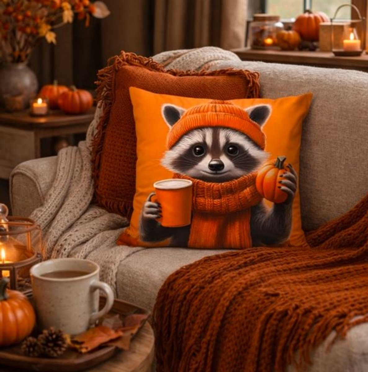 Kussenhoes Cozy Autumn Friends Collection 45 x 45 cm