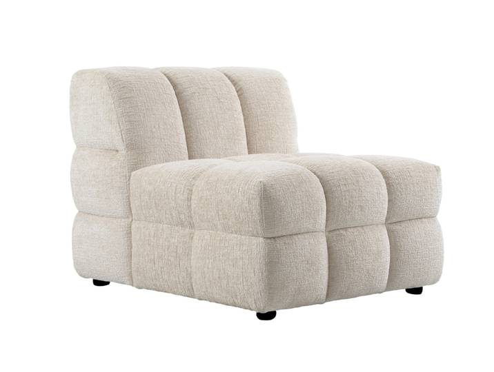 Berlin Loungesessel – Helles Taupe Chenille