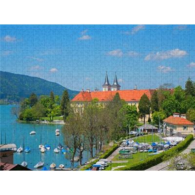 CALVENDO Puzzle Schloss Tegernsee | 2000 Teile Lege-Größe 90x67cm Foto-Puzzle für glückliche Stunden