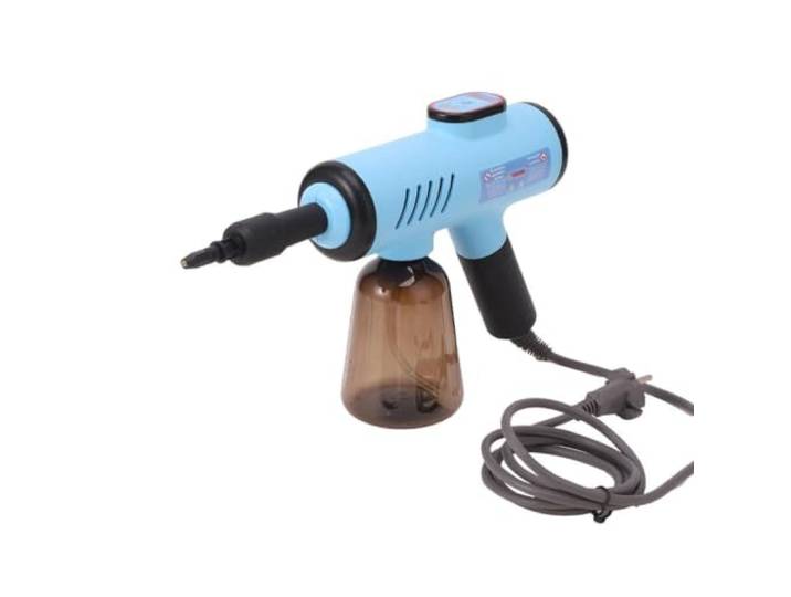 Handdampfreiniger, 1050 W Druckdampfreiniger für Zuhause, 400 ml Tank ABS + PP Gehäuse, 1050 W Schnelle Aufheizung, 3 bar Druck, Chemiefrei, für Küche, Bad, Fliesen und Sofa(Blue)