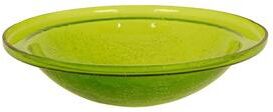Achla Designs Reflective Crackle Glass Birdbath Bowl, 12.5 Inch Diameter, Cobalt Blue