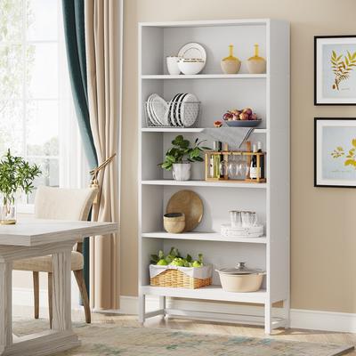 YUZHOU 70.8 inches Bookcase Bookshelf with 5 Tier Shelves