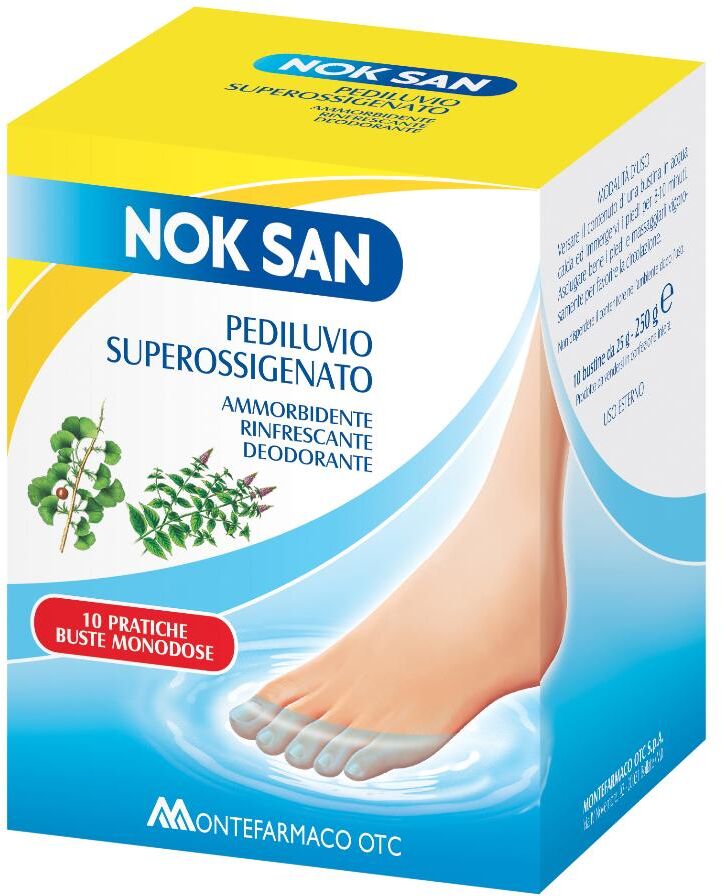 MONTEFARMACO OTC SpA Nok San Pediluvio Superossigenato 10 bustine