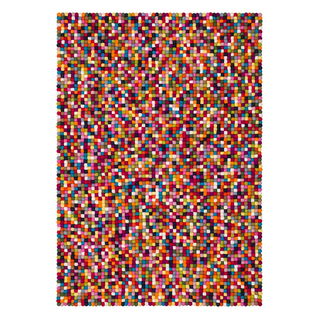 myfelt Lotte Filzkugelteppich eckig (70 x 100cm) 70 x 100cm r-001-070-100