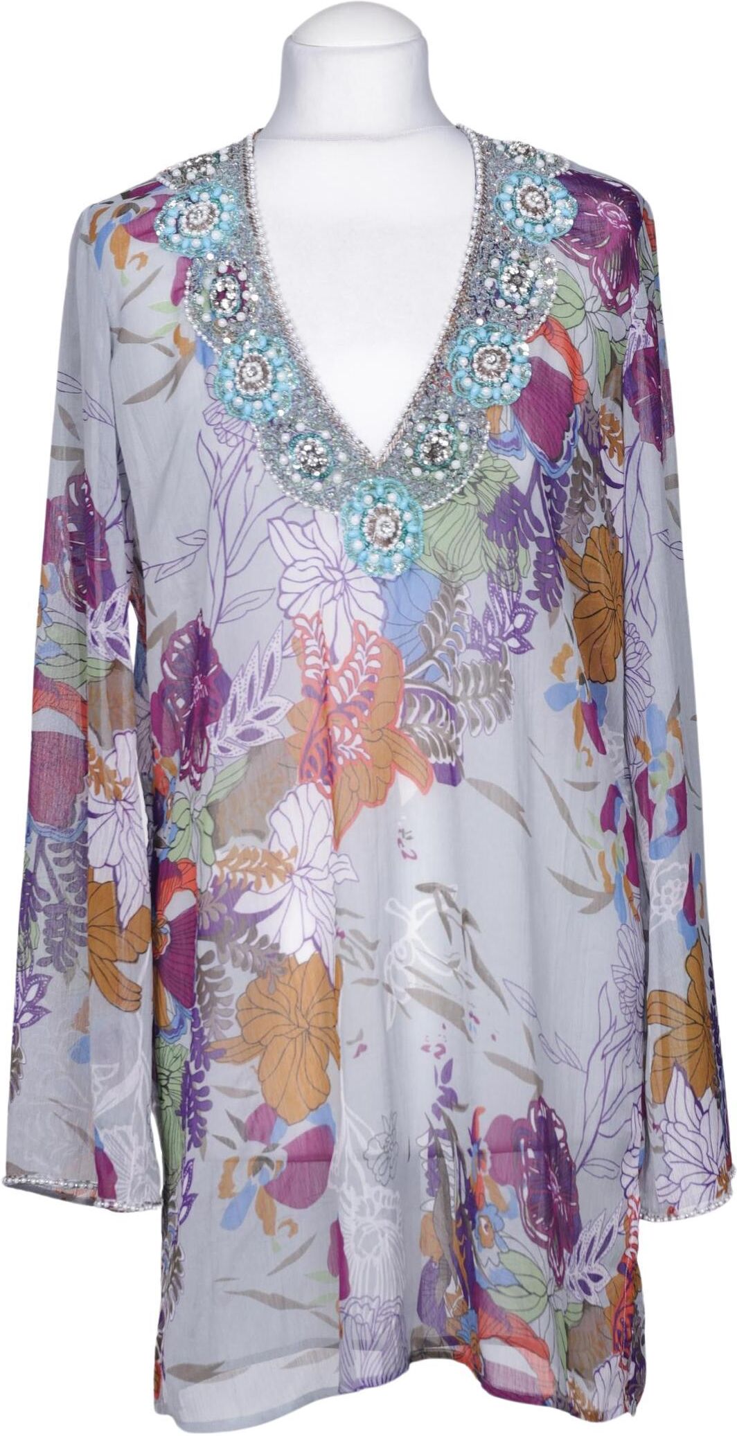 Rick Cardona by heine Damen Bluse, Mehrfarbig, Gr. EU 40, Synthetik - Second Hand