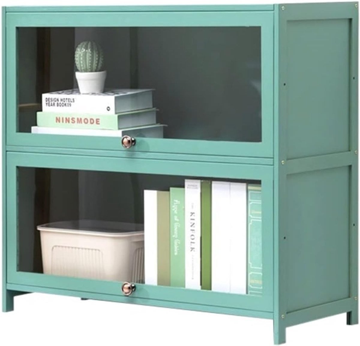 Multicolor Boekenkast Bureau en Opbergrek Display B/D/H: 80 x 32 x 73 cm