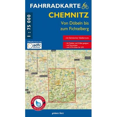 Fahrradkarte Chemnitz, Sonstige von , Grünes Herz, 978-3-86636-282-6