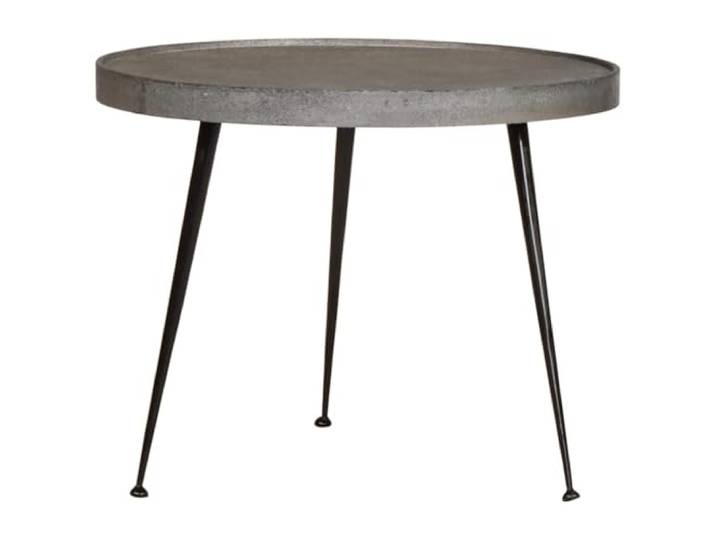 KTHLBRH Wohnzimmertische 3 Stück Silber, Spanplatte und Metall Glatte Oberfläche, Pflegeleicht, Robuste Platte, Seitentisch oder Sofatisch, 55x55x45cm, 45x45x49cm, 35x35x40cm