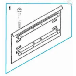 1 - Grundplatte mit Schrauben für Normstahl Universal 400 Drehtorantrieb
