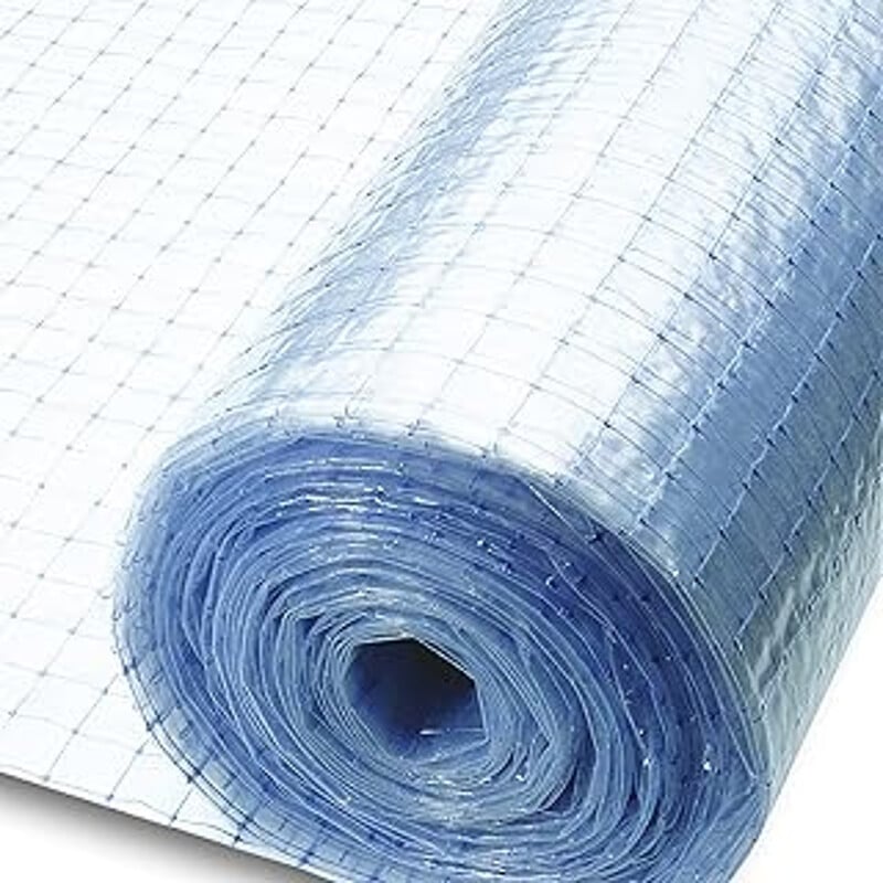 Tenax versterkte afdekfolie met net, transparant, 1,8 x 50 m