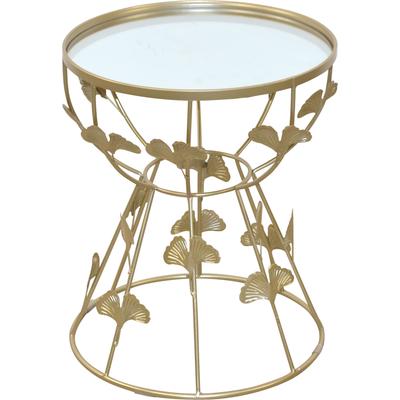 Beistelltisch INOSIGN, gold (goldfarben, goldfarben, spiegelglas, 50), B:41cm H:50cm T:41cm, Tische, Beistelltisch