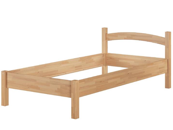 Ansprechendes Bettgestell aus massiver Buche 100x200 cm