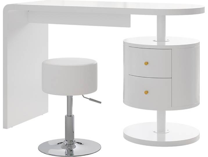 Schminktisch Vicco Lara Weiß 120 cm ohne Spiegel, mit Hocker, Model 41559