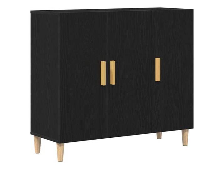 ESTINK® Buffet bas contemporain - Armoire Polyvalent - pour Cuisine/Salon - Noir 90x34x80 cm - Bois d'ingénierie @@1624