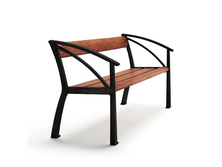 Byarums bruk Vasa Sofa Mahagoni, schwarzes Gestell