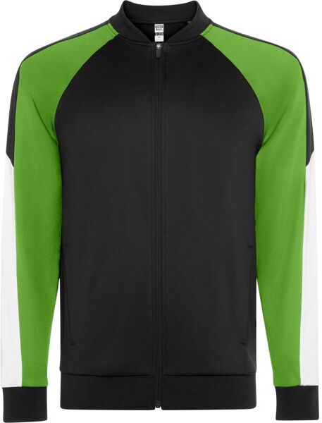Veste de sport personnalisée en polyester 210 g/m² Gladius 8 VERT FOUGÈRE/NOIR