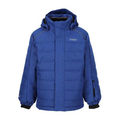 Skijacke ZIGZAG "Nino", Jungen, Gr. 98, royalblau, 100% Polyester, unifarben, normal, ohne Ausschnitt, Jacken Skijacke, im gesteppten Design mit wasserdichter Qualität