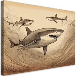 WANDBILD haie tiere vintage