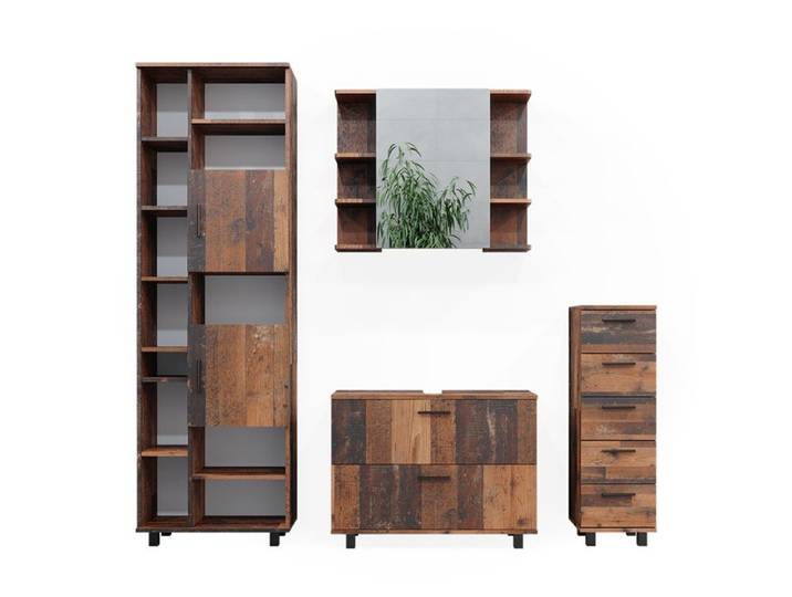 Meubles bain Ilias 4 pièces Chêne rustique Vicco 40500