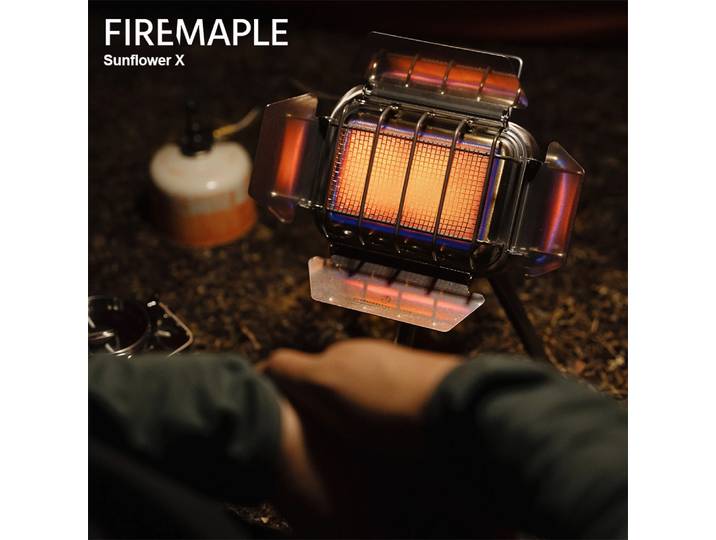 Réchaud de Camping à gaz tournesol X en forme d'érable, chauffage à gaz Portable multifonction, chauffage par rayonnement infrarouge, brûleur à gaz pour le Camping