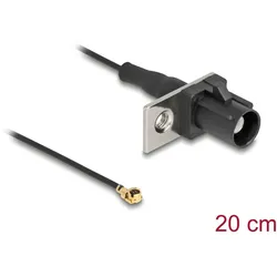 DELOCK Antennenkabel FAKRA A Stecker zu MHF I ST 1,13-20cm