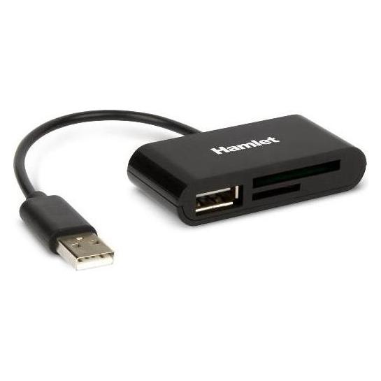 Hamlet XZR101UA USB 2.0 Kartenleser Schwarz (USB 2.0) (XZR101UA)
