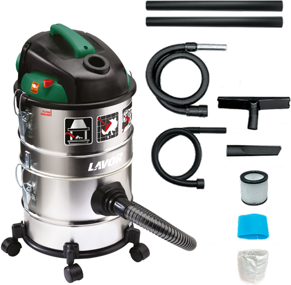 Lavor Ashley Kombo 4 en 1 - Aspirateur multifonction - Cuve en acier inox 14+14 L - 1200 W