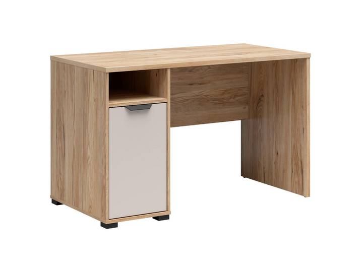 Milino Jugendschreibtisch, Eiche, Kaschmir, rechteckig, Wange, 60x74.9x120 cm, Arbeitszimmer, Schreibtische, Jugendschreibtisch & Kinderschreibtisch