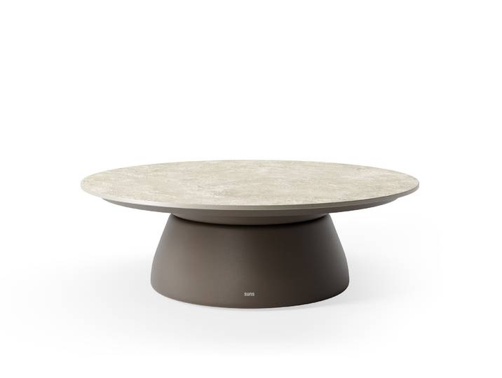 Suns Farzi Beistelltisch Aluminium/Neolith Stone grey