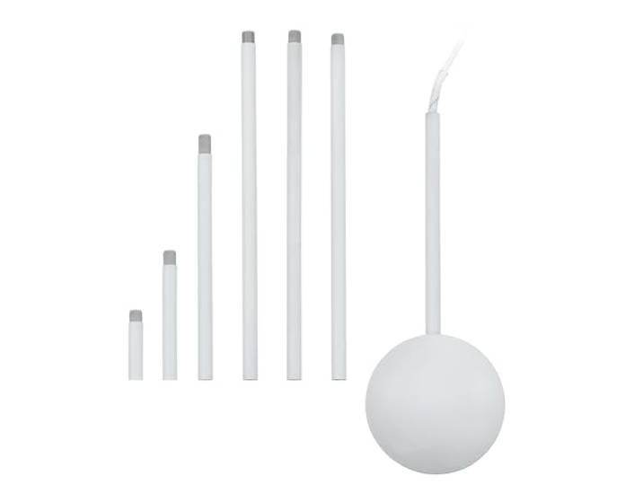 Eglo Conduit de câble Extention\, guide de câble en acier\, couleur : blanc longueur : de 320 à 1 570 mm