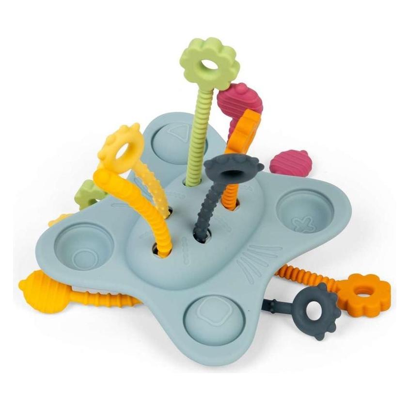Bigjigs Montessori-Spielzeug zum Ziehen und Schieben (BJ37015)