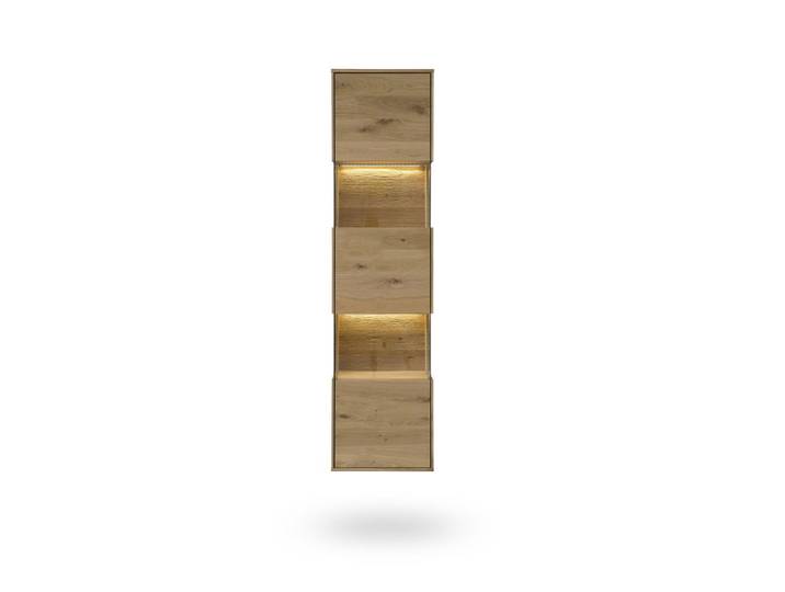 Hängevitrine 43x169cm 'München' Wildeiche geölt