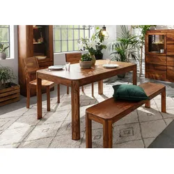 Esstisch Sheesham 200x100x76 walnuss gewachst TORONTO #225