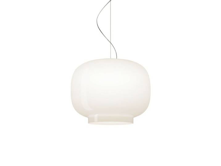 Foscarini Pendelleuchte Chouchin, LED, handgefertigter Glasschir