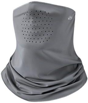 USA Free Shipping Shop Ice Silk UV Protection Full Head Face Mask For Cooling Comfort grey