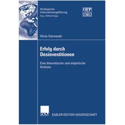 Erfolg durch Desinvestitionen, Fachbücher von Olivia Ostrowski