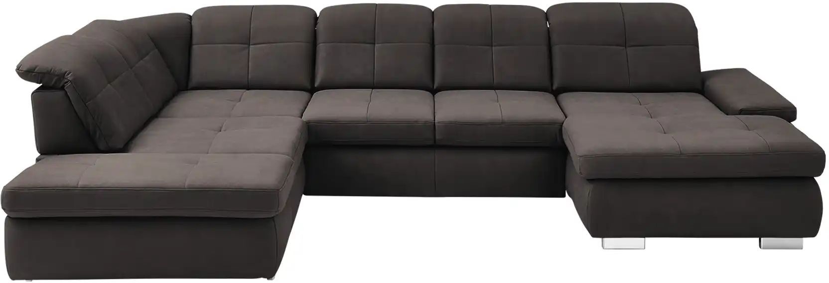 Lounge Collection Wohnlandschaft aus Mikrofaser Affair ¦ braun ¦ Maße (cm): B: