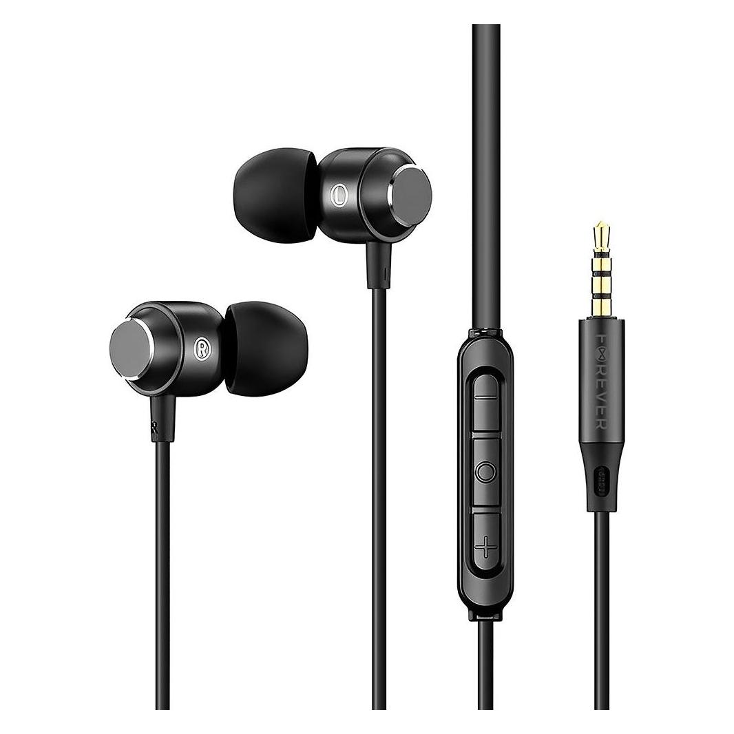 Forever wired earphones EP-01 jack 3,5mm black (Kabelgebunden) (54583615)