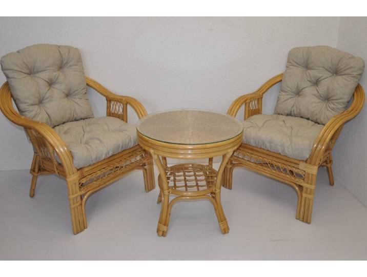 Rattani Rattanstuhl Rattangarnitur Rattangruppe Rio Rattansessel + Rattantisch
