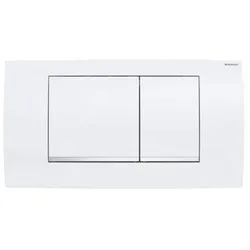Geberit Twinline30 Betätigungsplatte für 2-Mengenspülung weiß / hochglanz verchr...
