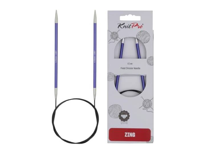 KnitPro breinaald, naalddikte 4,5 mm, naaldlengte 80 cm, blauw