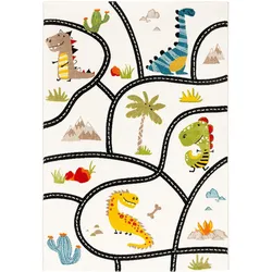 Pergamon, Spielteppich + Spielmatte, Kinder Teppich Maui Kids Dino Strassenteppich