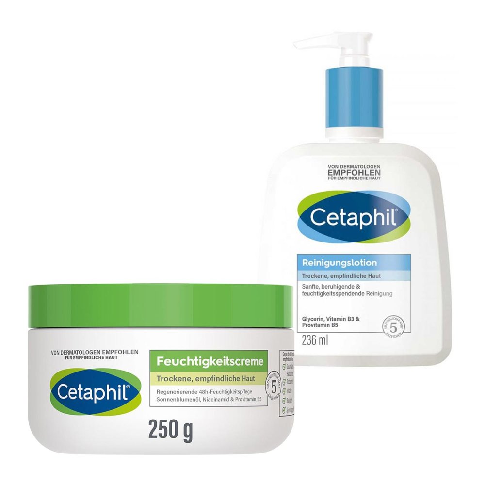 Galderma Laboratorium GmbH Cetaphil Feuchtigkeitscreme + Reinigungslotion 08105017
