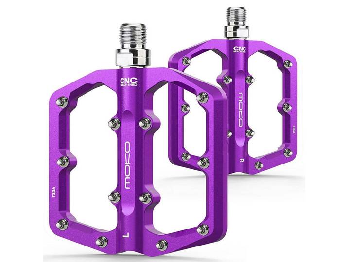 Fahrradpedale MTB CNC-Aluminium Violett, Metall, 98x1x125 cm, Freizeit & Co, Sport & Fitness, Fahrräder, Fahrradzubehör