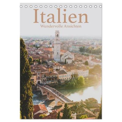 Italien - Wundervolle Ansichten (Tischkalender 2026 DIN A5 hoch), CALVENDO Monatskalender