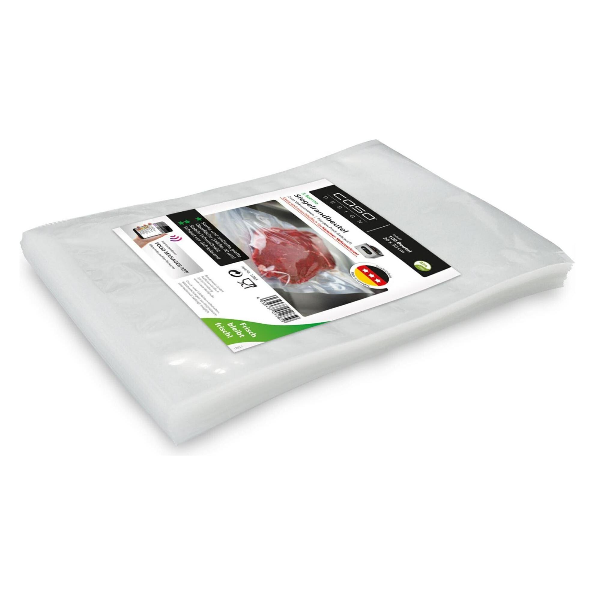 Caso Siegelrandbeutel Siegelrandbeutel, 20 x 30 cm, 100 St. in PE-Beutel (100x) (1285)