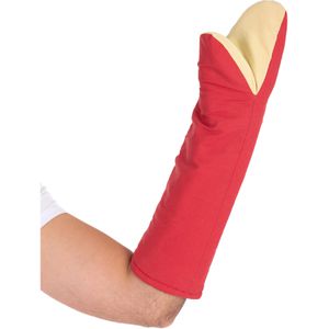 Franz-Mensch Ofenhandschuh Ovenstar, rot, bis 50°C hitzebeständig, aus Baumwolle