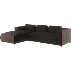 ECKSOFA Nova Dunkelbraun Cord