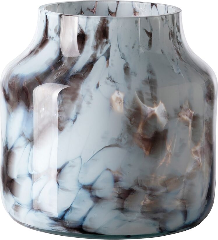 Tischvase FINK "PANTEA", braun, weiß, B:23cm H:23cm T:23cm Ø:23cm, Vasen, Tischvase braun, weiß B/H/T: 23cm x 23cm x 23cm Ø 23cm