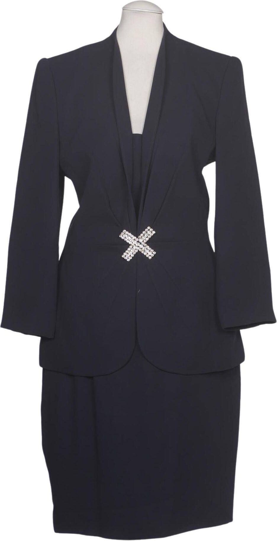 Escada Damen Anzug oder Kombination, Marineblau, Gr. EU 36, Seide - Second Hand